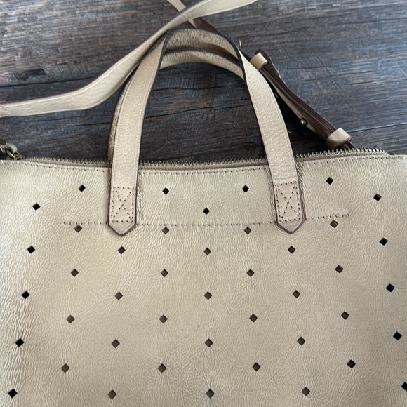 Madewell mini Transport perforated Beige Leather Crossbody bag - Picture 9 of 16